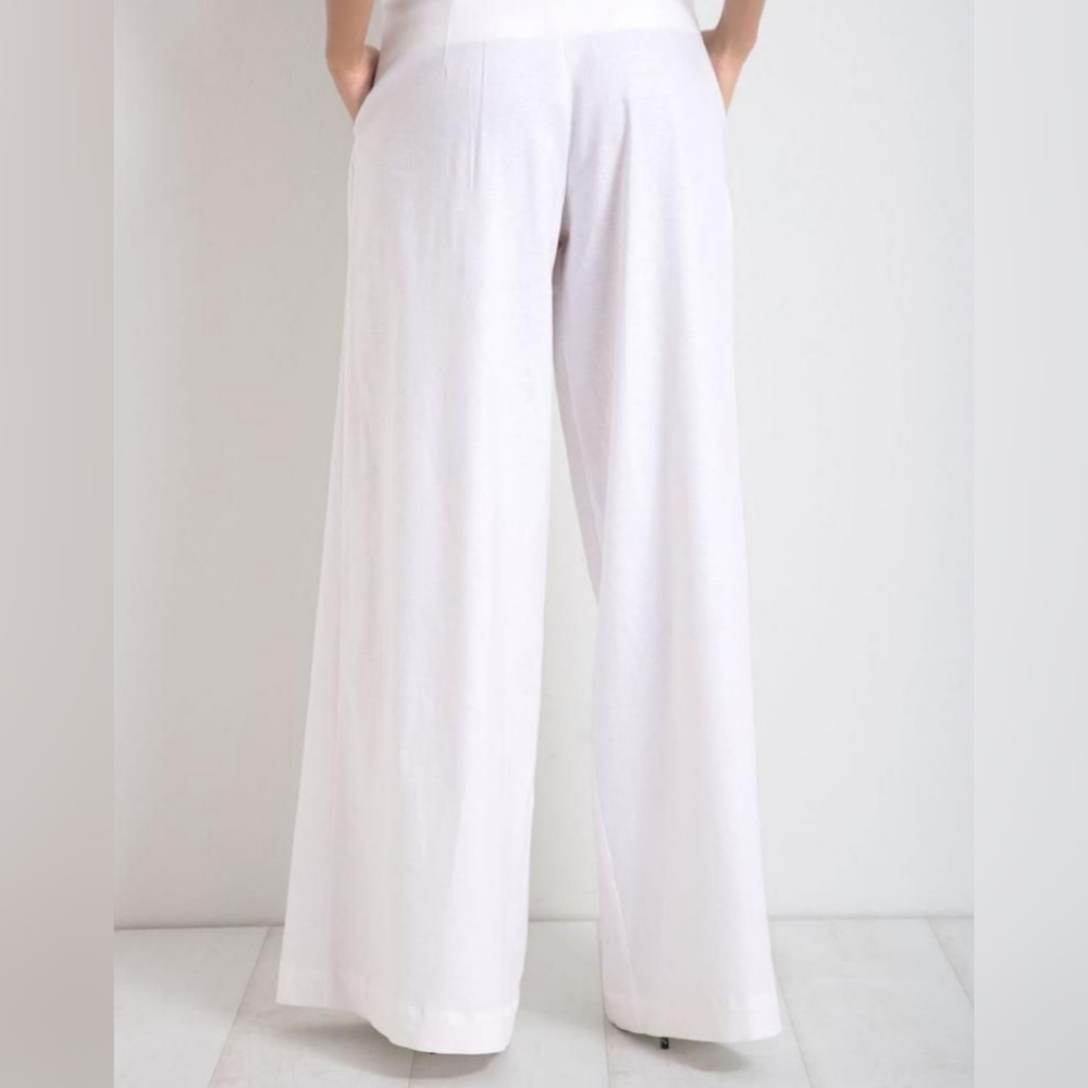 VIVID Wide leg linen pants 12(Large) - Picture 2 of 9